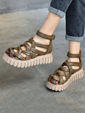 IFOMT Casual Hollow Gladiator Shoes Platform Sandals