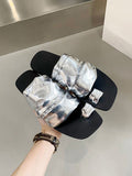 IFOMT Contrast Color Pleated Slippers