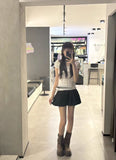 Ifomt ootd Y2k Top Lace White Slim Kawaii Cute Women Clothes T shirt Suit Harajuku Sexy Sweet Girl Japanese Grunge Crop Top 2000s Tshirts