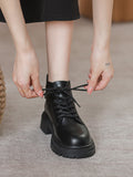 IFOMT Lace-Up Rivet Round-Toe Split-Joint Boots Dr. Martens Boots