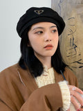 IFOMT 3 Colors Vintage Solid Color Woolen Beret Hat
