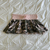 Ifomt Summer Y2K vintage leopard-print ruffled low-rise mini skirt for ladie Camo skirt aesthetic Elegant fashion for party streetwear Casual Outfit