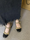 IFOMT Round Cut Round-Toe Split-Joint Mary Janes