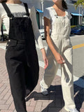 Ifomt Pockets Denim Jumpsuit Woman Autumn Spring Jeans Pant Casual American Overalls Streetwear Vintage Y2k Summer Cotton Trousers