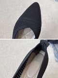 IFOMT Breathable Hollow Solid Color Flat Shoes