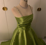 Ifomt Customized Sparkle Spaghetti Ball gown Party Evening Sequin Draped  S Prom Dresse 이브닝드레스 vestidos de ocasión formales платье