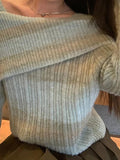 IFOMT Ombre Striped Irregular Design Slim Sweater