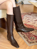 IFOMT Pointed-Toe Split-Joint Boots Pumps