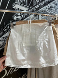 Ifomt Hollow Out White Fashion Camisole 2025 New Embroidery Sweet Chic Loose Sleeveless Tops Halter-neck Holiday Streetwaer Y2K Tops