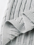 IFOMT Button V-Neck Oversized Knit Cardigan
