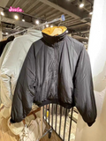 Ifomt 2025 Double-sided Cotton Coats Autumn Winter Jacket Y2k American Vintage Loose Women Coat Stand Collar Warm Zipper Outerwear