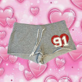 Ifomt Sexy Club Slim Hot Short Pants Y2K Streetwear Digital Print Grey Shorts Women Elegant High Waist A Line Wide Leg Suit Short Spring Style 2025