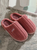 IFOMT Indoor Warm Non-Slip Solid Color Slippers