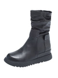 IFOMT Leisure Fashion Solid Leather Martin Boots