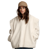 IFOMT Outfit Autumn Jacket Women Fashion Fall Winter White Fleece Outerwears Zipper Cardigan Furry Thick Coats For Women