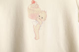 Ifomt Vintage Angel Print Ribbed T Shirt Women Summer Sweet Cute Sleeveless Cotton Short T-shirts Retro Streetwear Y2k Crop Top 2025
