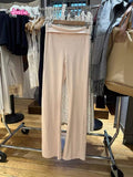 Ifomt Pink Blue Sweet Chic Micro Flared Pants New High Waisted Slim Yoga Pants Women's Hip Lifting Casual Sports Fitness Trouser
