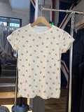 Ifomt New Deer Print T-shirts+Eyelet Long Pant Women Summer Cotton Cute Pajama 2 Piece Set Sweet Vintage Home Trouser Two Sets Y2K