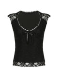 IFOMT Ruwayda V-Neck Lace Top