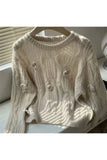 IFOMT Christmas Thanksg Gifts Fall Golden Bloom Cable-Knit Sweater