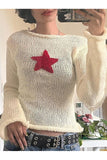 IFOMT Christmas Thanksg Gifts Fall Acubi Style Star Sweaters