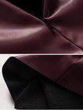 IFOMT Damoni Faux Leather Sleeveless Top