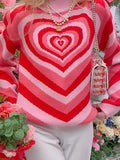 IFOMT Heart Jacquard Argyle Jumper Sweater