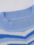 IFOMT Heart Jacquard Argyle Jumper Sweater
