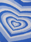 IFOMT Heart Jacquard Argyle Jumper Sweater