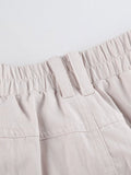 IFOMT White Mini Skirt with Cargo Pockets