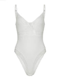 Ifomt Lace Backless V-Neck Bodysuit