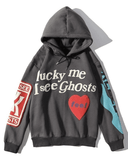 IFOMT Letters Printed Long Sleeve Hoodie