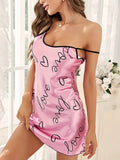 IFOMT Love Heart Print Nightdress