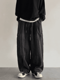 IFOMT Men's Vintage Loose Cargo Jeans