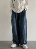IFOMT Men's Vintage Loose Cargo Jeans