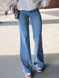 IFOMT Mid Waist Washed Boyfriend Jeans