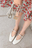 IFOMT New Fashion Spring Outfit Pointed Toe Buckled Slide-On Sandals