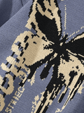 IFOMT Oversized Butterfly Jacquard Sweater