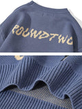 IFOMT Oversized Butterfly Jacquard Sweater