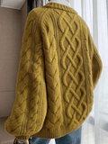 IFOMT Oversized Cable Knit Sweater