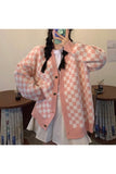 IFOMT Christmas Thanksg Gifts Fall Pastel Plaid Knit Sweater