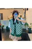 IFOMT Christmas Thanksg Gifts Fall Pastel Plaid Knit Sweater