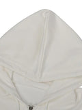 IFOMT Short Solid Color Crop Oversized Hoodie