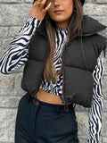 IFOMT Sleeveless Cropped Puffer Jacket