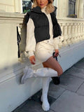IFOMT Sleeveless Cropped Puffer Jacket