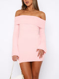 IFOMT Snow Angel Long Sleeve Mini Dress