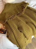 IFOMT Solid Color Big Lapel Neck Tassel Trim Cardigan