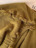 IFOMT Solid Color Big Lapel Neck Tassel Trim Cardigan
