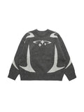 IFOMT Star Jacquard Baggy Sweater