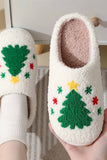 IFOMT New Fashion Spring Outfit Christmas Graphic Plush House Slippers